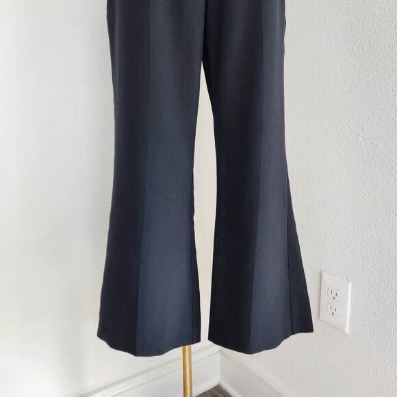 Y2K Express Design Studio Editor Black Cropped Flare Dress Pants Low Rise 4 - Picture 3 of 8